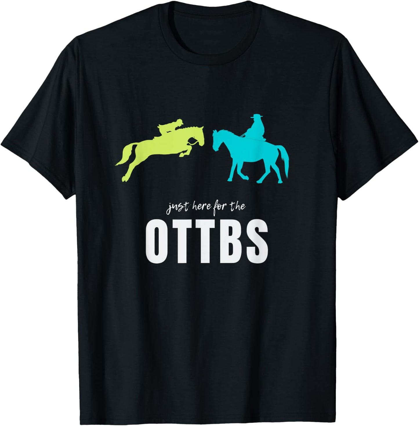 Off Track Thoroughbred, OTTB T-Shirt - T-Shirt | Black