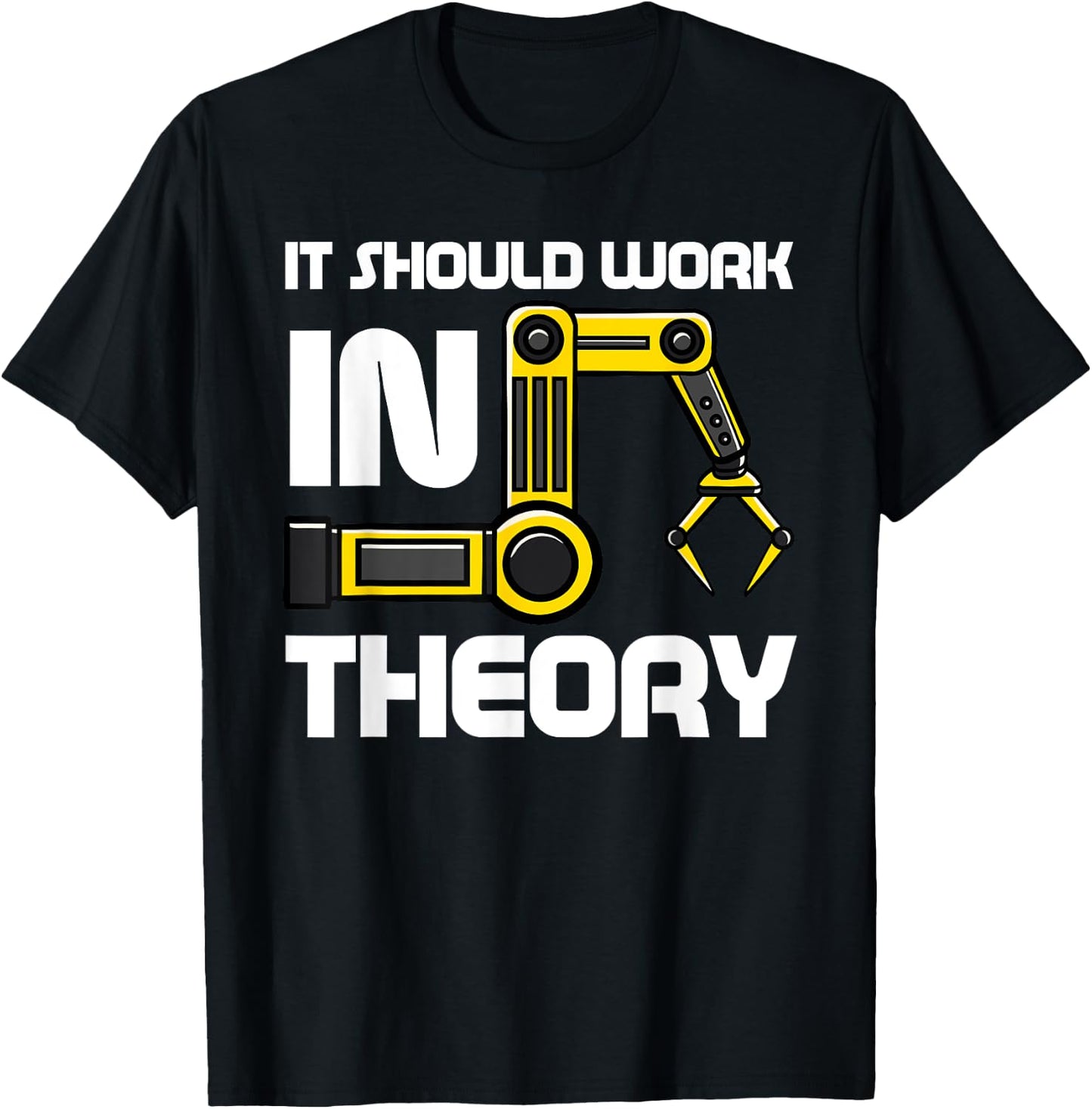 Robotics Engineer Robot Lover Roboticist Engineering Science T-Shirt - T-Shirt | Black