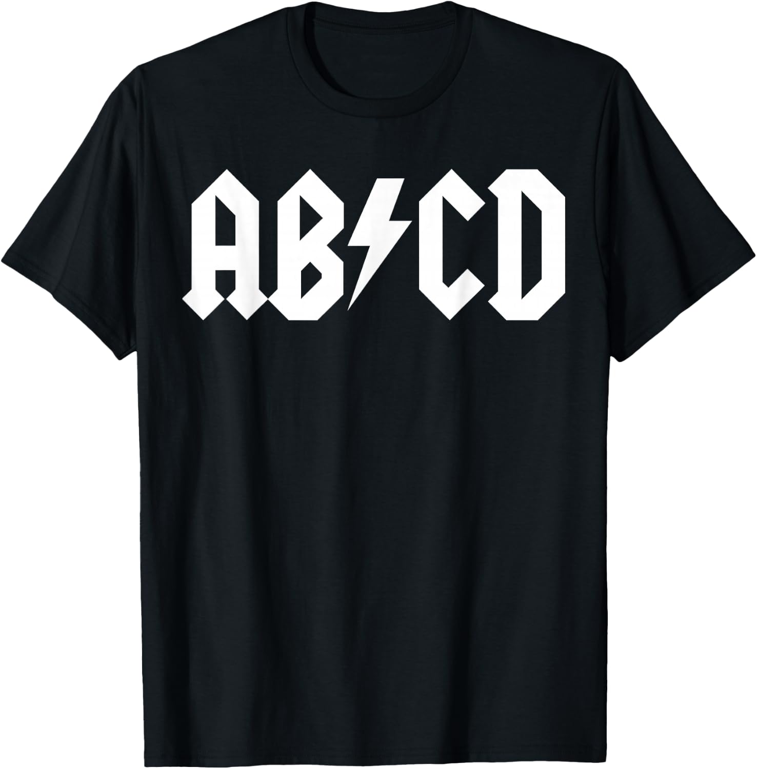 Boys Girls Teachers ABCD Rock Graphic Back to School T-Shirt - T-Shirt | Black
