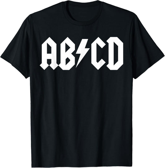 Boys Girls Teachers ABCD Rock Graphic Back to School T-Shirt - T-Shirt | Black