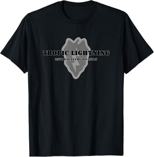 25th Infantry Division Emblem with Motto Army Veteran Gift T-Shirt - T-Shirt | Black