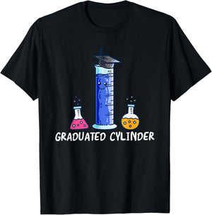 Graduated Cylinder Biology Graduation Biologist Grad T-Shirt - T-Shirt | Black