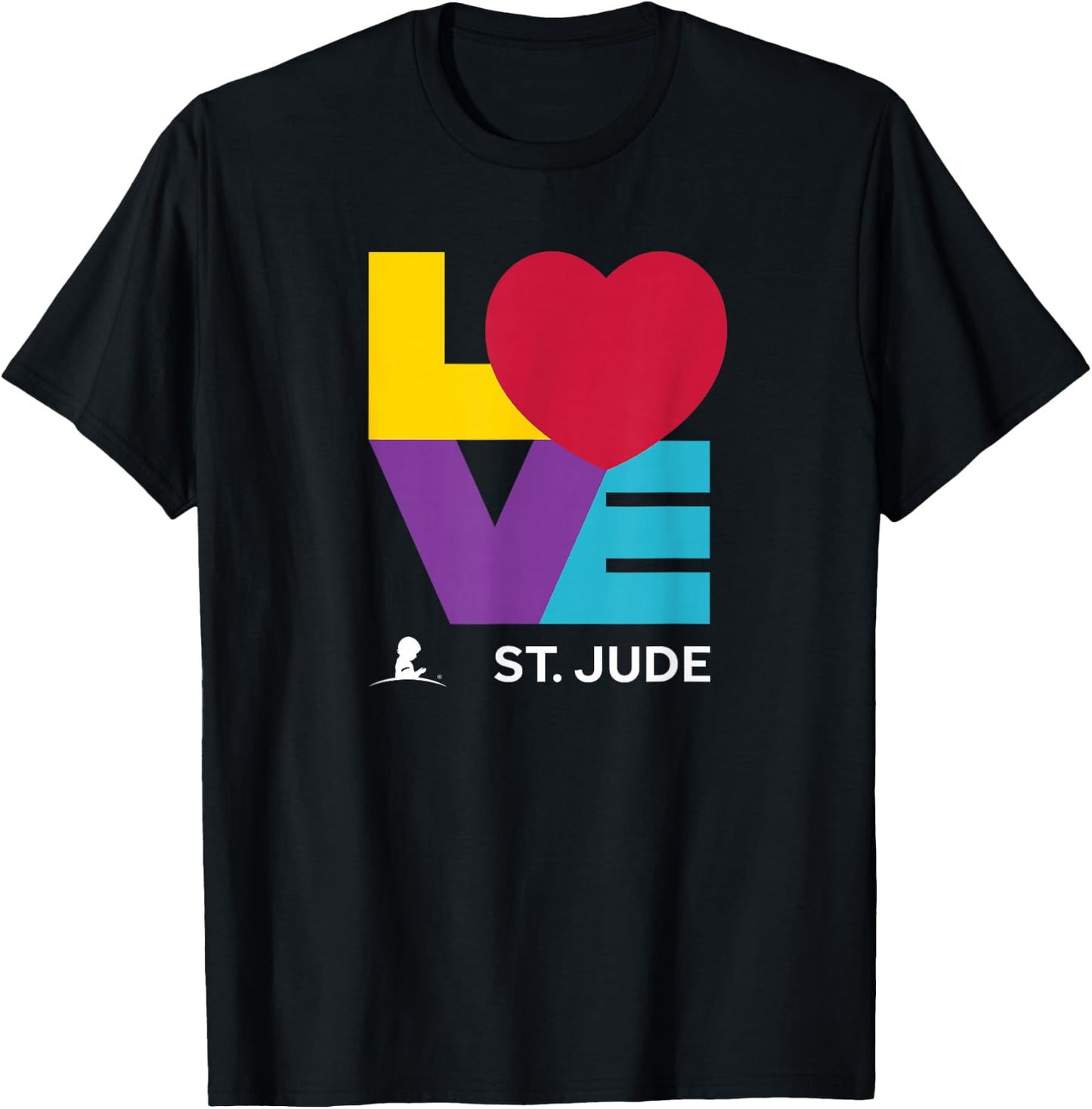 St. Jude Children's Research Hospital LOVE T-Shirt - T-Shirt | Black