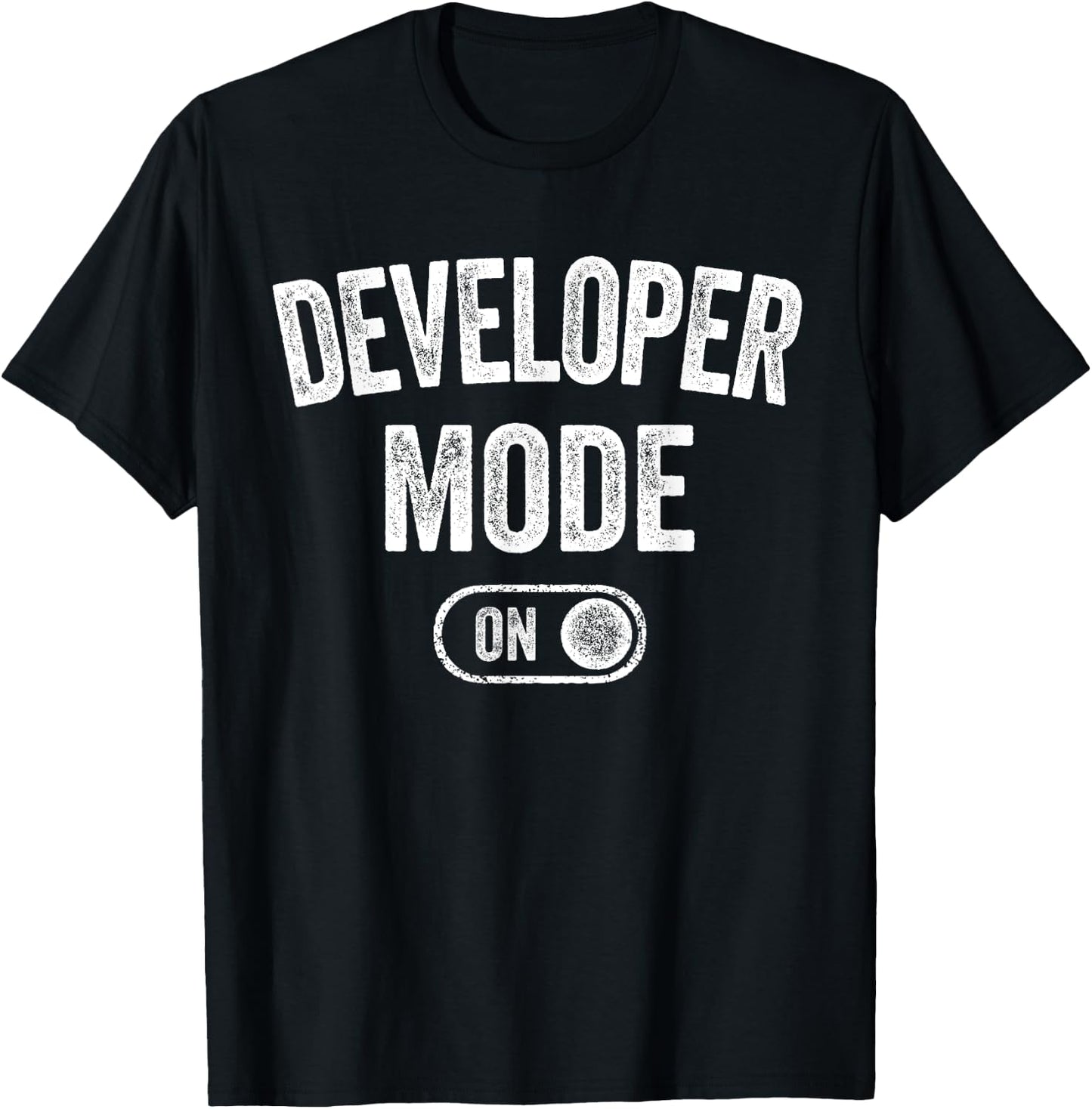 Developer Mode On Funny Code Writer Gift Programmer Engineer T-Shirt - T-Shirt | Black
