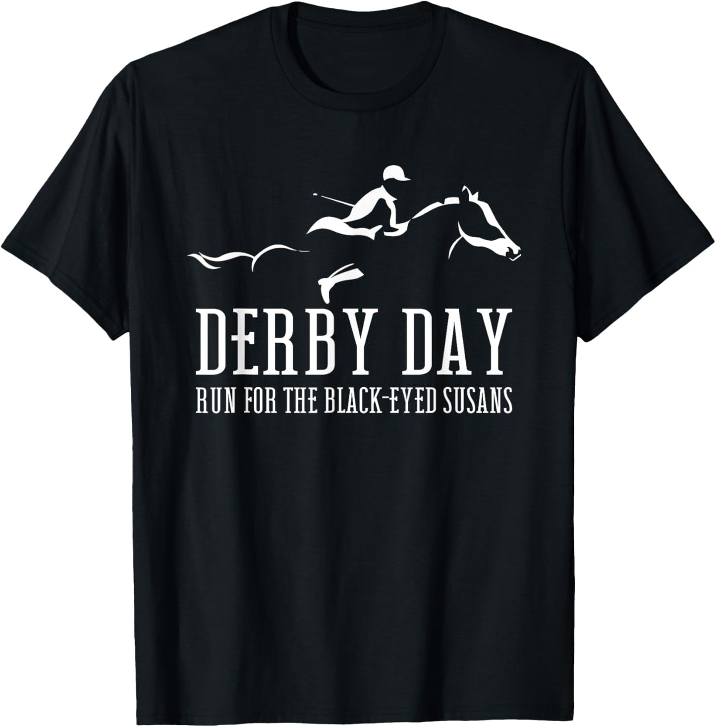 Horse Derby Day Preakness Stakes Horse Racing Derby T-Shirt - T-Shirt | Black