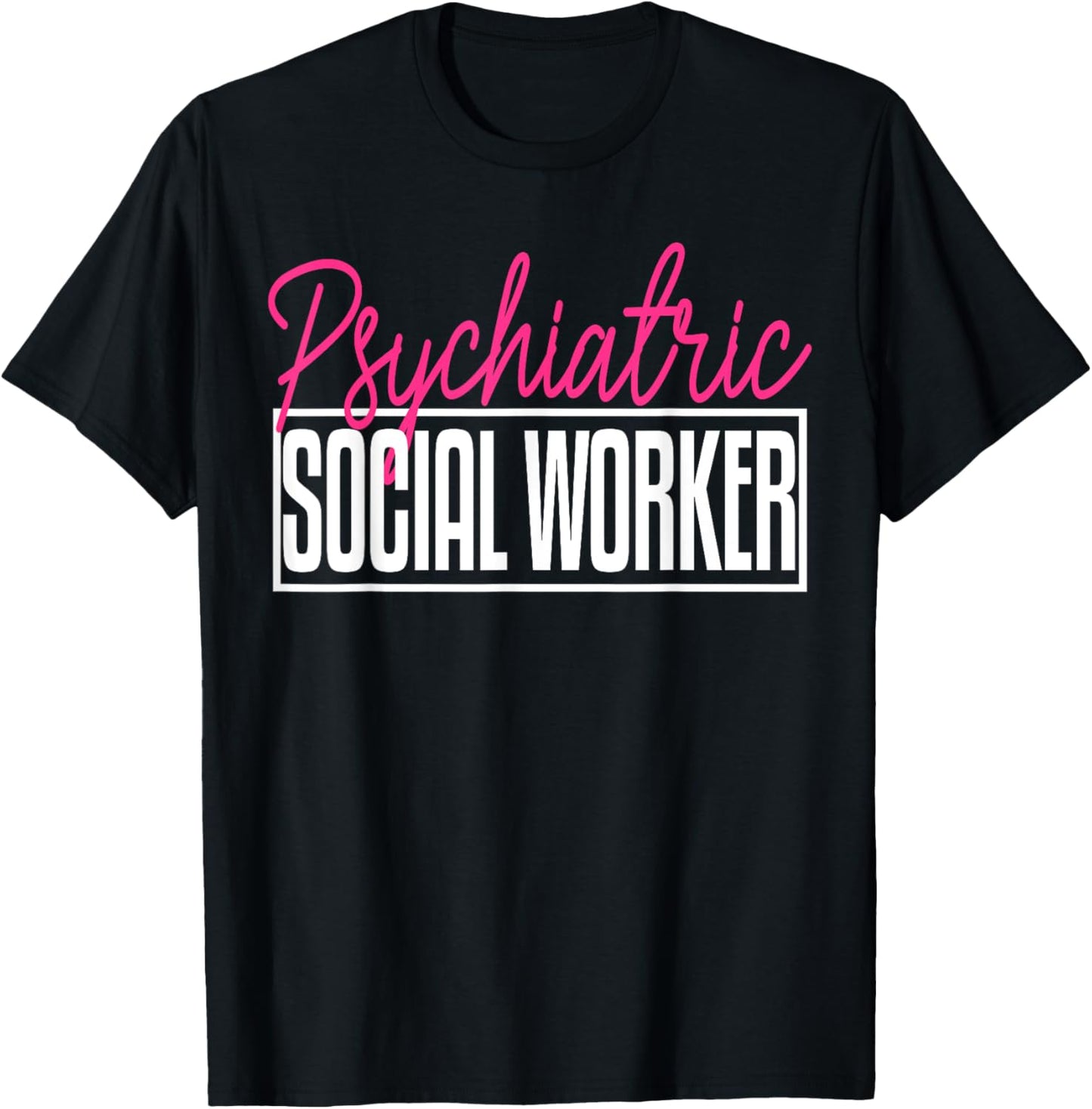 Psychiatric Social Worker MSW Graduation Masters T-Shirt - T-Shirt | Black