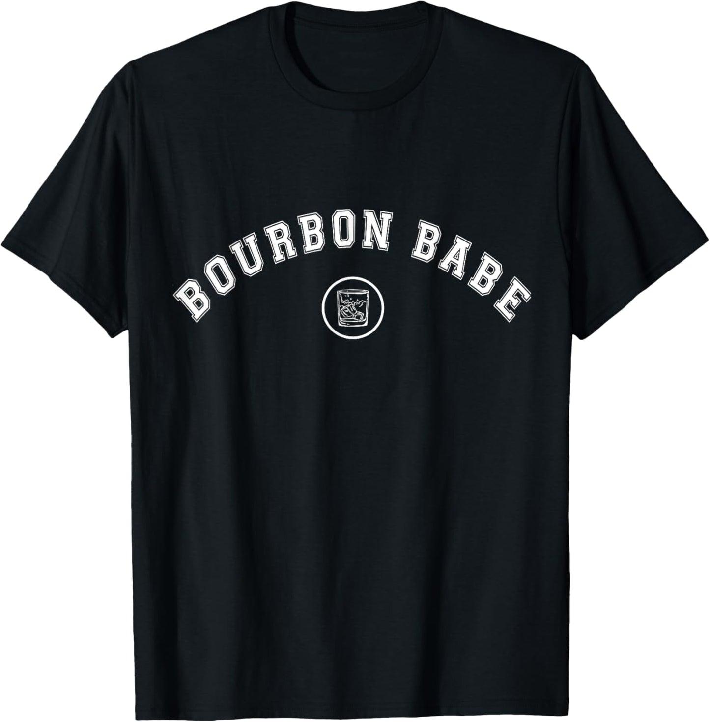 Kentucky Bourbon Babe Whiskey Graphic Country Fan T-Shirt - T-Shirt | Black