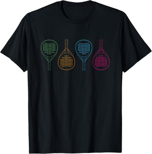 Padel Paddle Tennis Paddel Racquet Ball T-Shirt - T-Shirt | Black