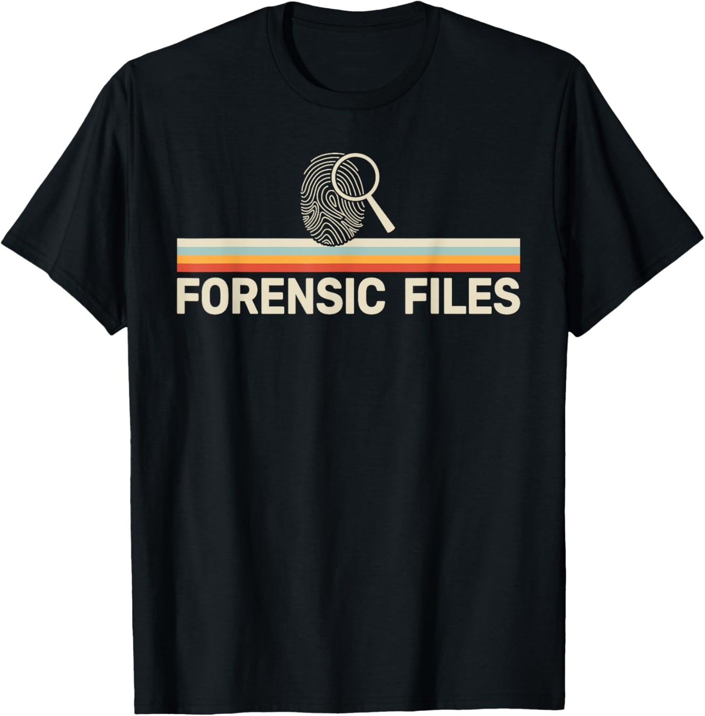 Forensics Crime Investigator retro Forensic Science T-Shirt - T-Shirt | Black