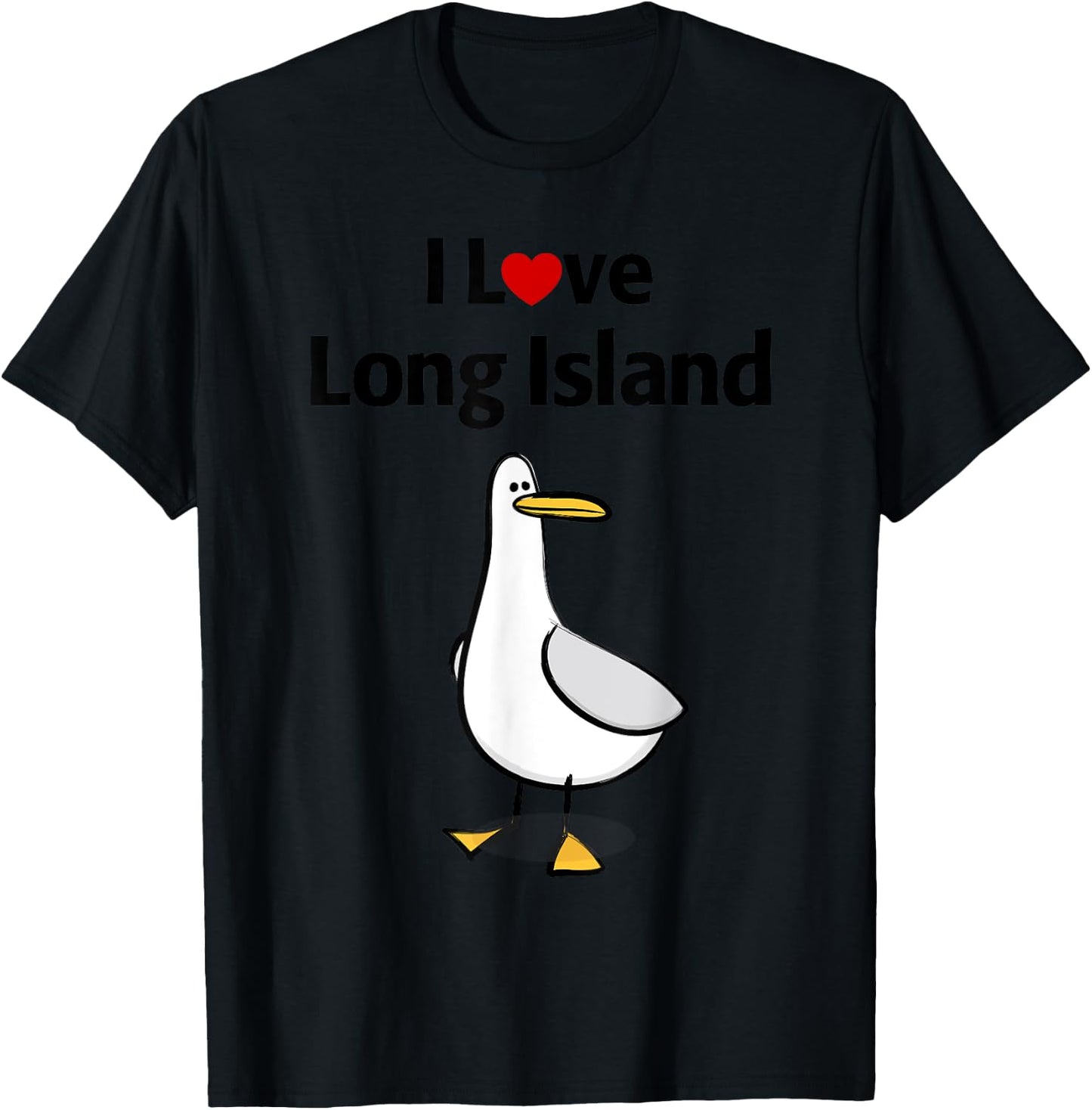 I Love Long Island T-Shirt - T-Shirt | Black
