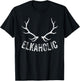 Elk Hunter Hunting Funny Elkaholic T-Shirt - T-Shirt | Black