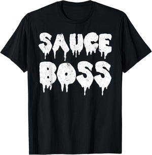 Sauce Boss Chef BBQ Cook Food Humorous T-Shirt - T-Shirt | Black