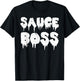 Sauce Boss Chef BBQ Cook Food Humorous T-Shirt - T-Shirt | Black