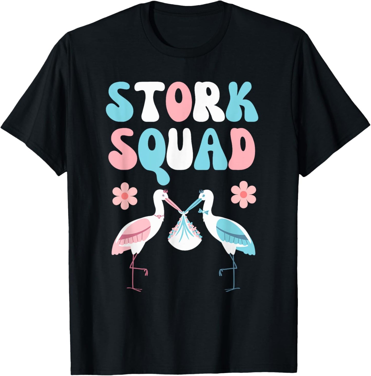 Stork Squad Matching Labor and Delivery Nurse Team T-Shirt - T-Shirt | Black