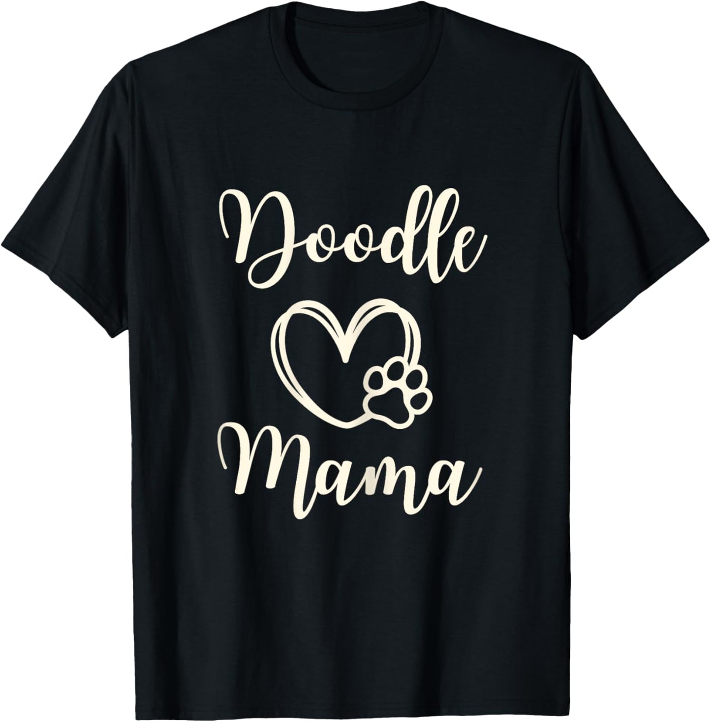 Doodle Mom Gift Mama Funny Dog Goldendoodle T-Shirt - T-Shirt | Black