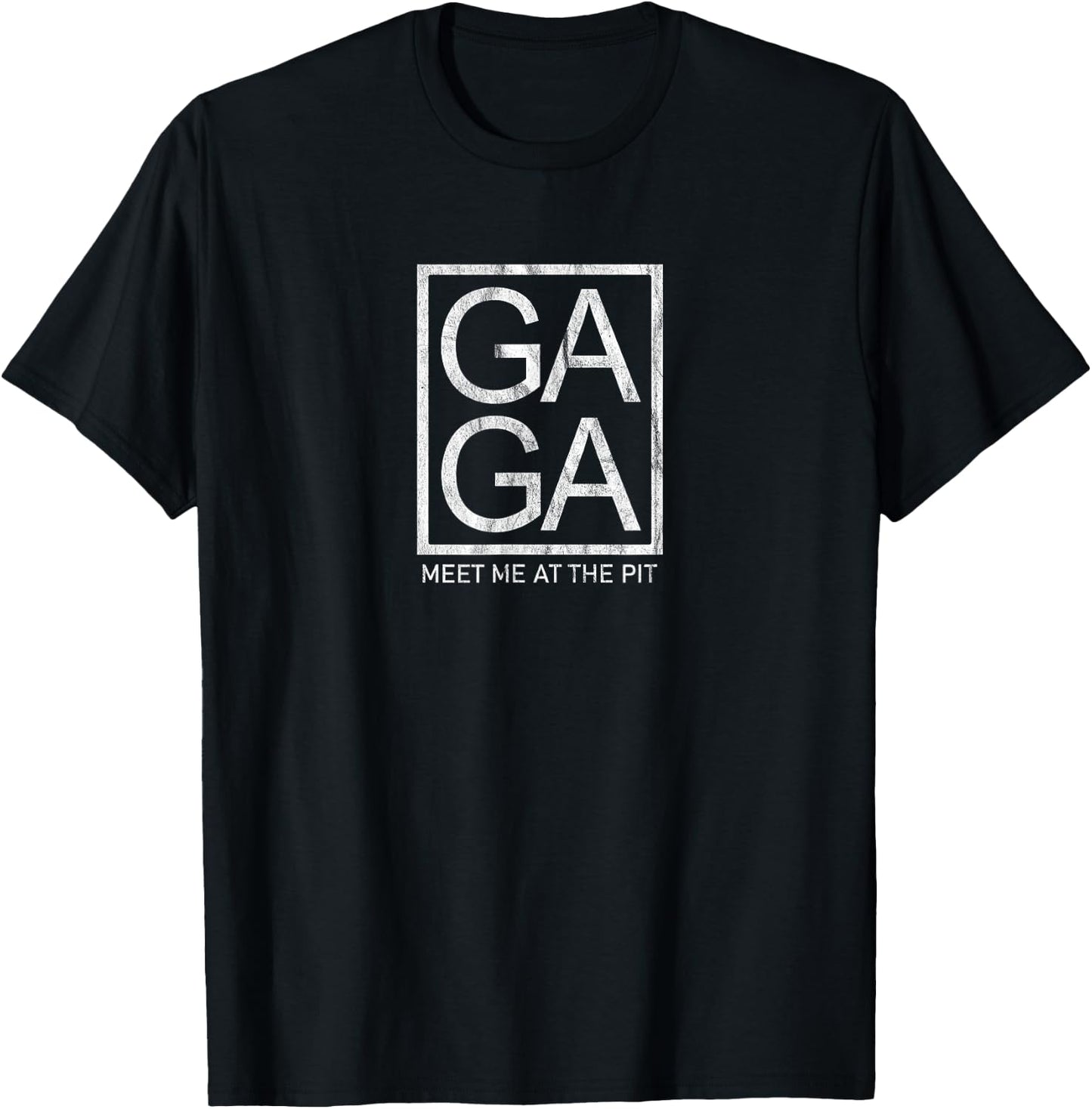 Gaga Ball Game Player Novelty Meet Me At The Pit T-Shirt - T-Shirt | Black
