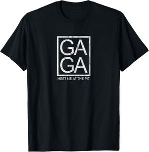 Gaga Ball Game Player Novelty Meet Me At The Pit T-Shirt - T-Shirt | Black