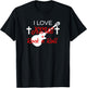 I Love Jesus and Rock n Roll T-Shirt - T-Shirt | Black