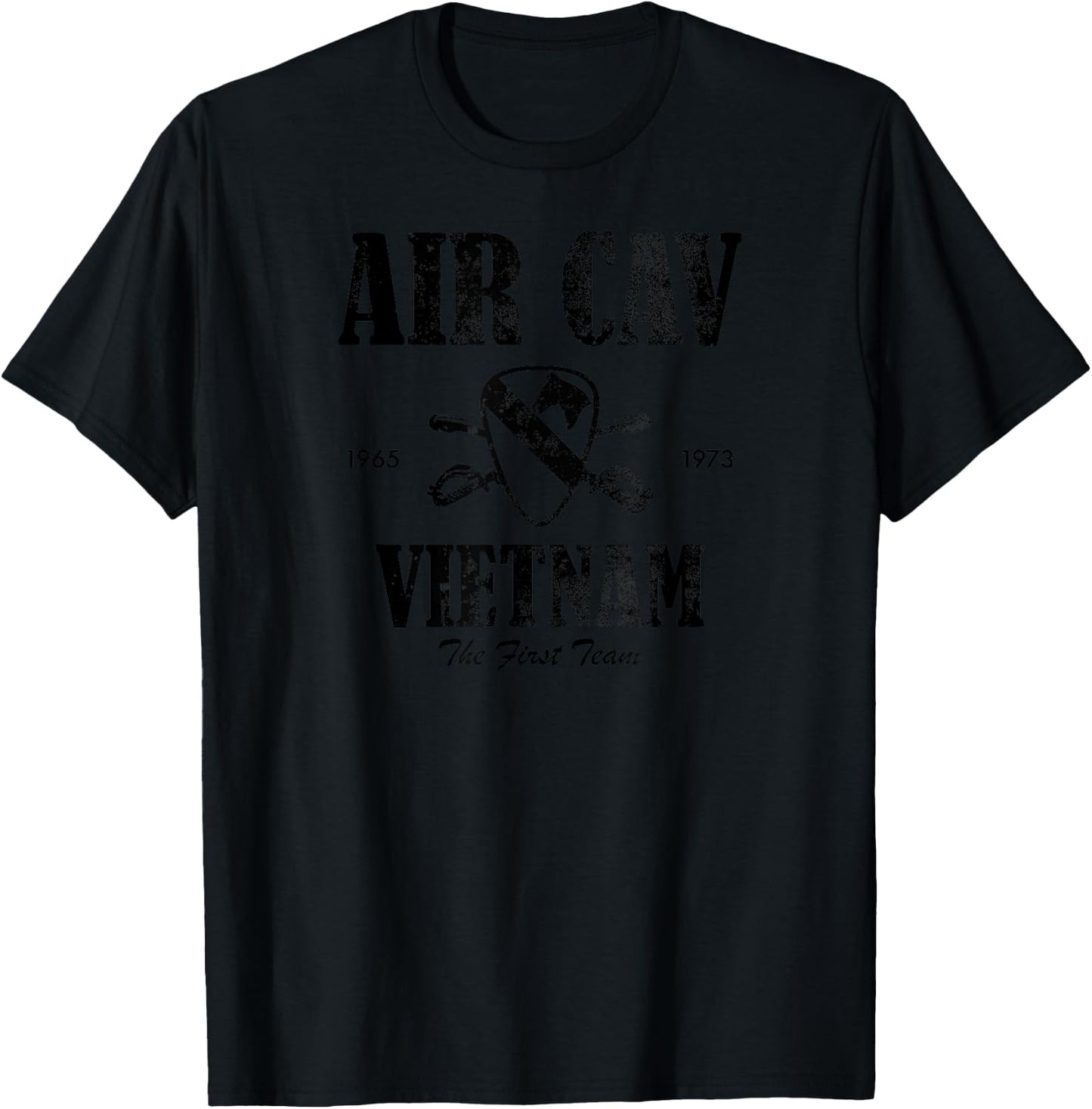 Air Cav Vietnam (subdued) (distressed) T-Shirt - T-Shirt | Black