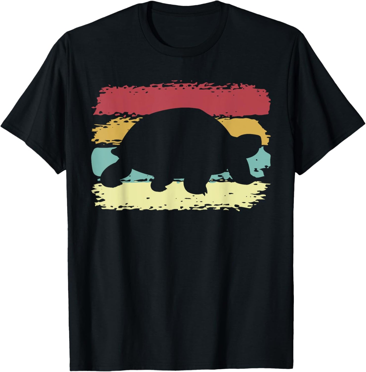 Vintage Tortoises Turtle Lover Funny Tortoise Retro T-Shirt - T-Shirt | Black