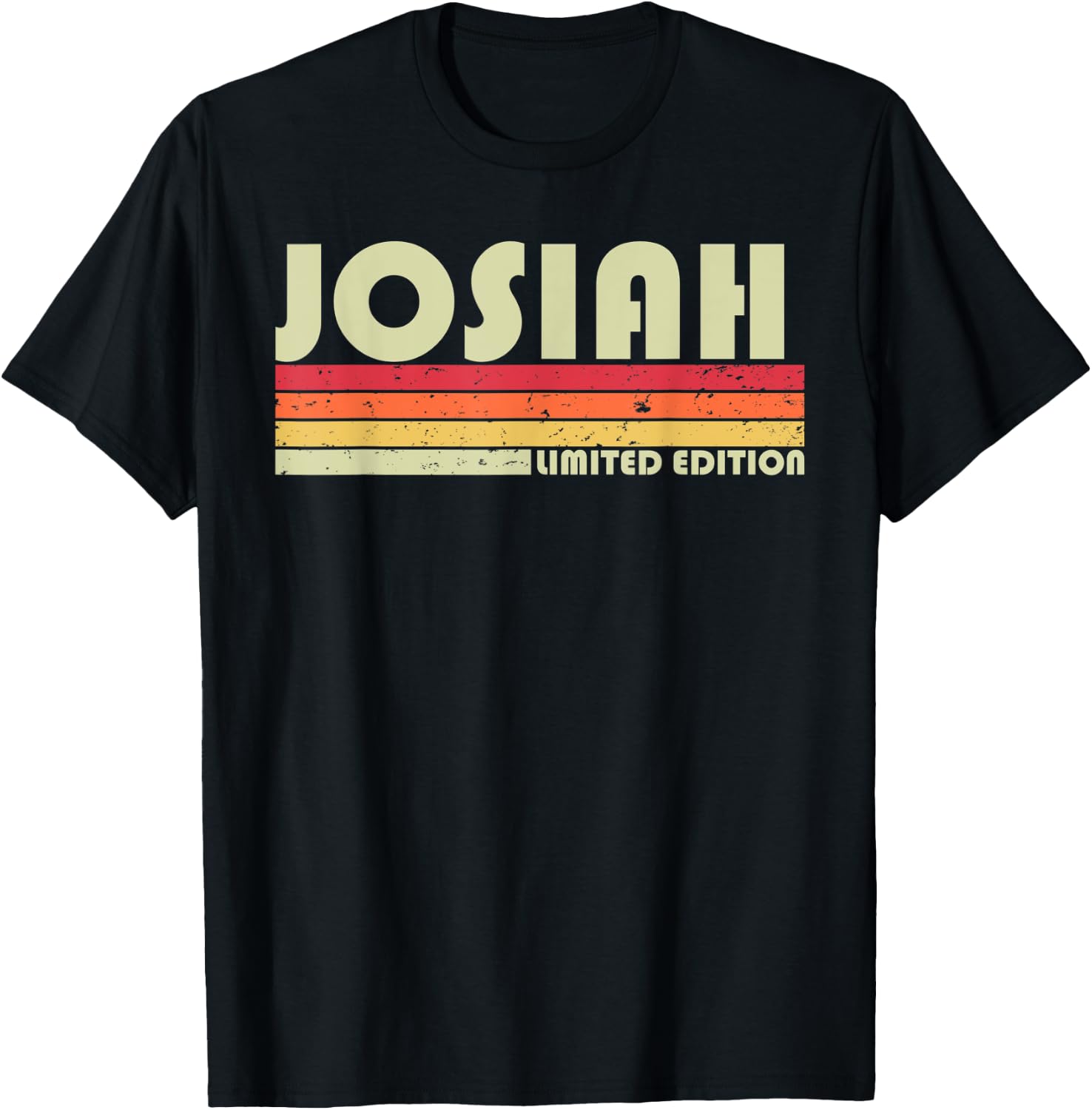 JOSIAH Gift Name Personalized Funny Retro Vintage Birthday T-Shirt - T-Shirt | Black