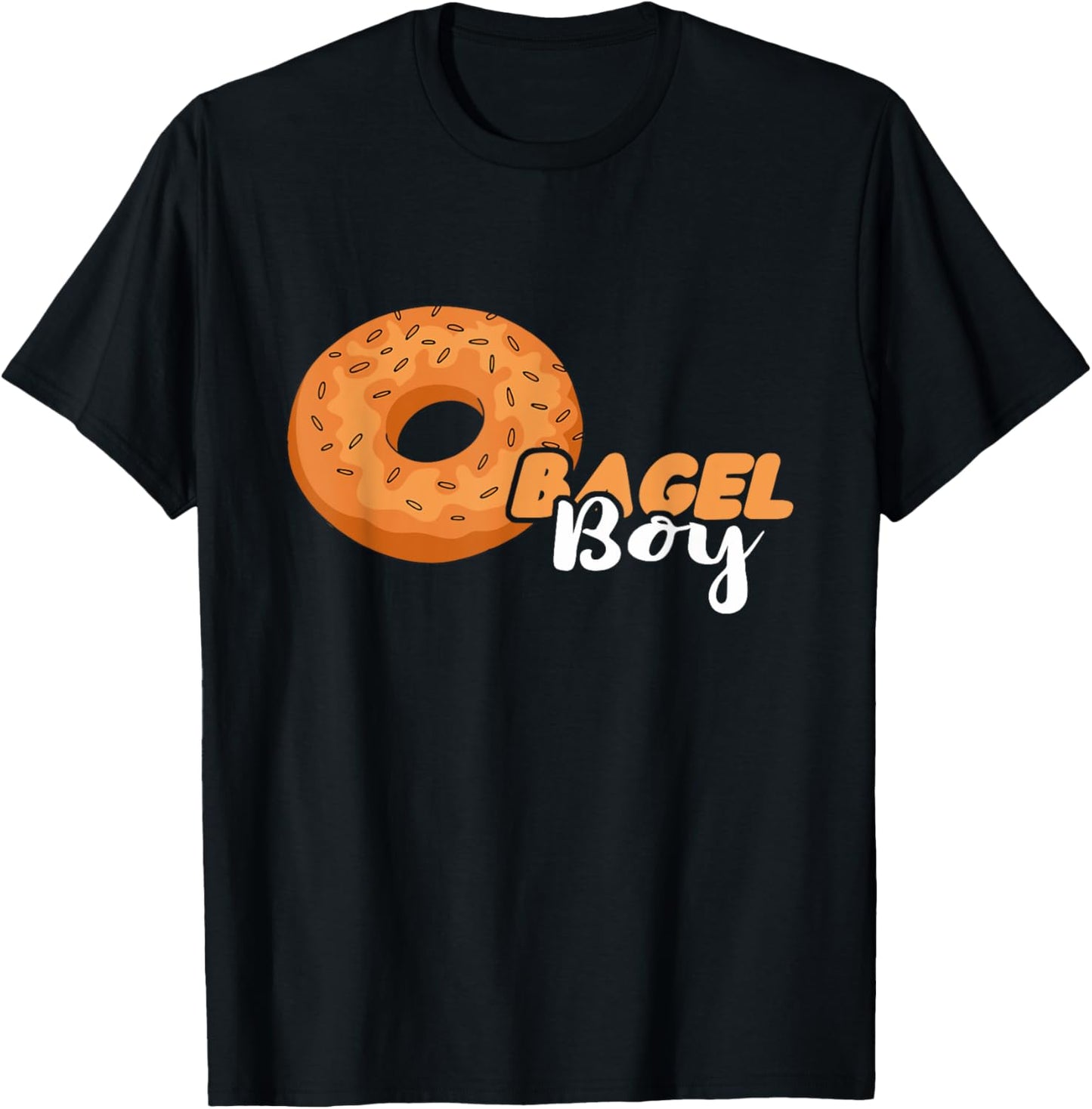 Bagel Boy Baker Baking Bagels Dough Maker Bagel Lover T-Shirt - T-Shirt | Black