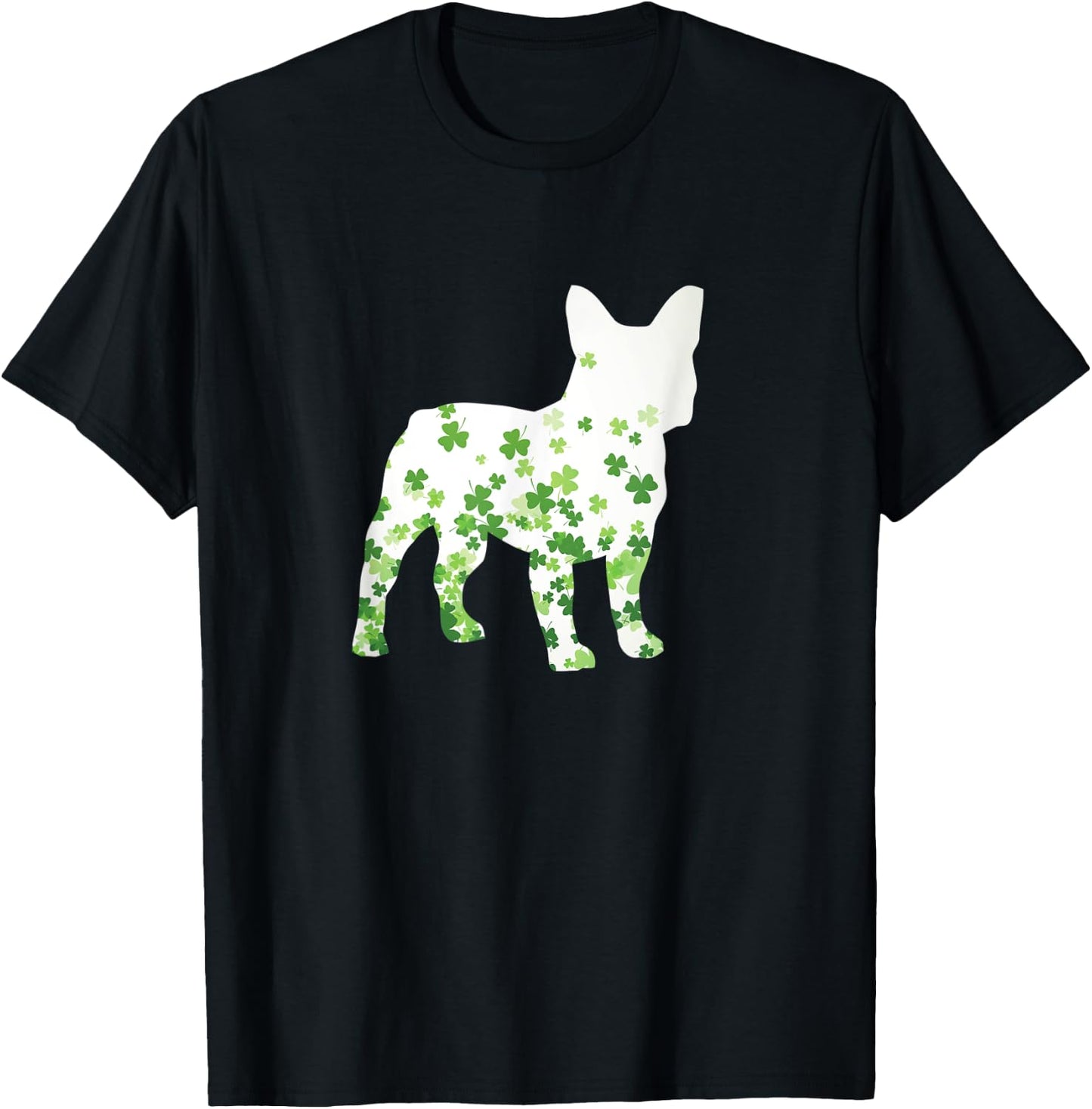 French Bulldog St Patrick's Day Shamrock Dog Women Kids T-Shirt - T-Shirt | Black