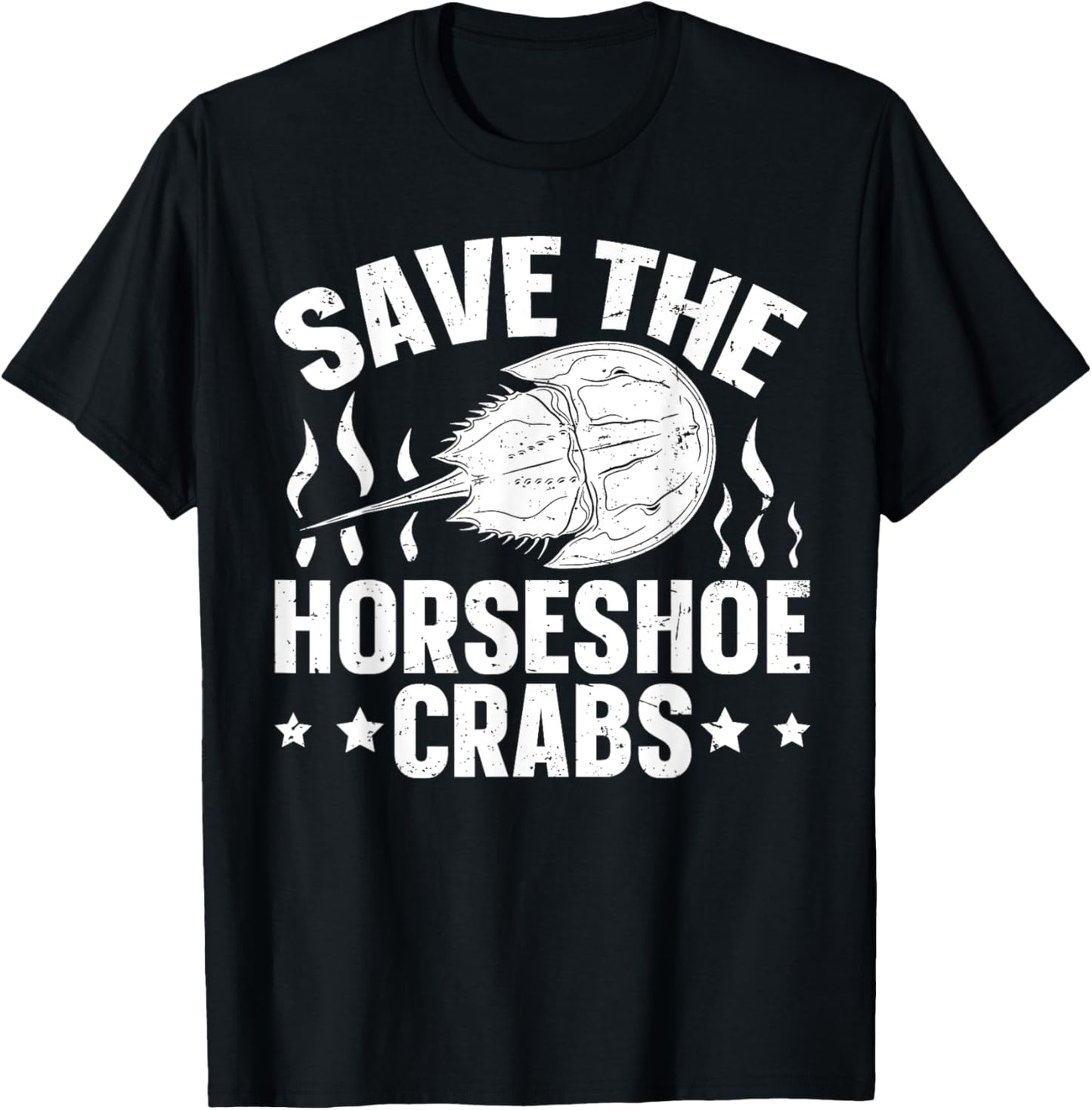 Save the horseshoe crabs Design for a Horseshoe crab expert T-Shirt - T-Shirt | Black