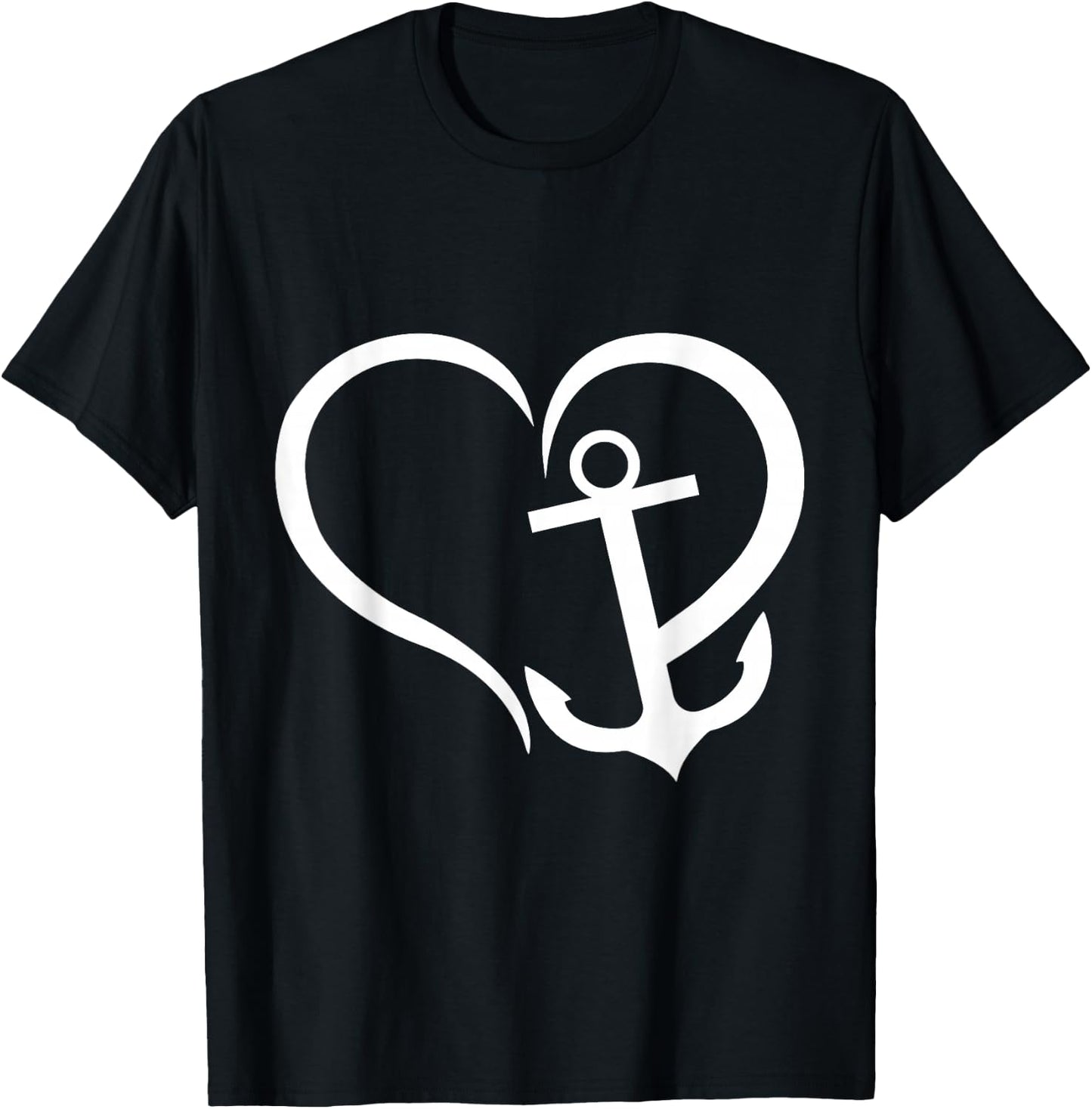 Preppy Nautical Anchor Gifts for Sailors Boaters & Yachting T-Shirt - T-Shirt | Black