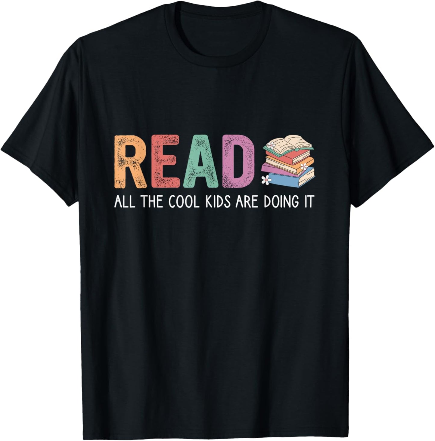 Reading Teacher, Reading All The Cool Kids Are Doing It T-Shirt - T-Shirt | Black