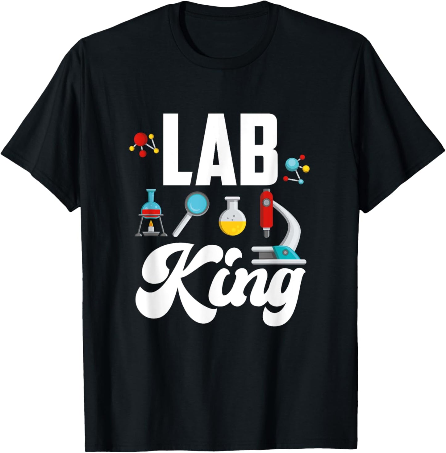 Lab King - Chemist Laboratory Worker T-Shirt - T-Shirt | Black