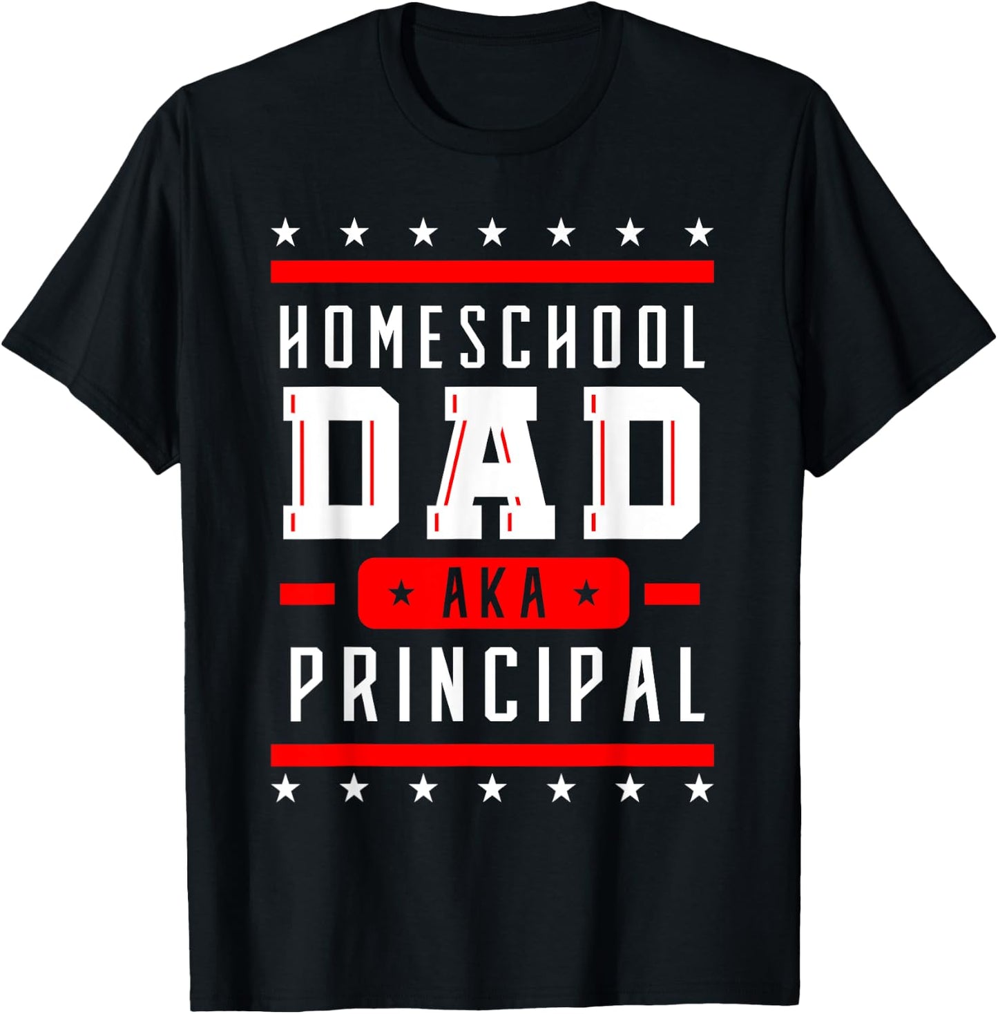 Teacher Principal Dad Homeschool Instructor Father's Day Men Women Girls Kids T-Shirt - T-Shirt | Black