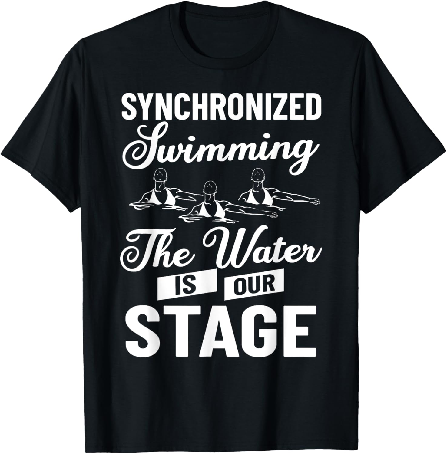 Synchronized Swimming Artistic Swimming Synchronized Swimmer T-Shirt - T-Shirt | Black