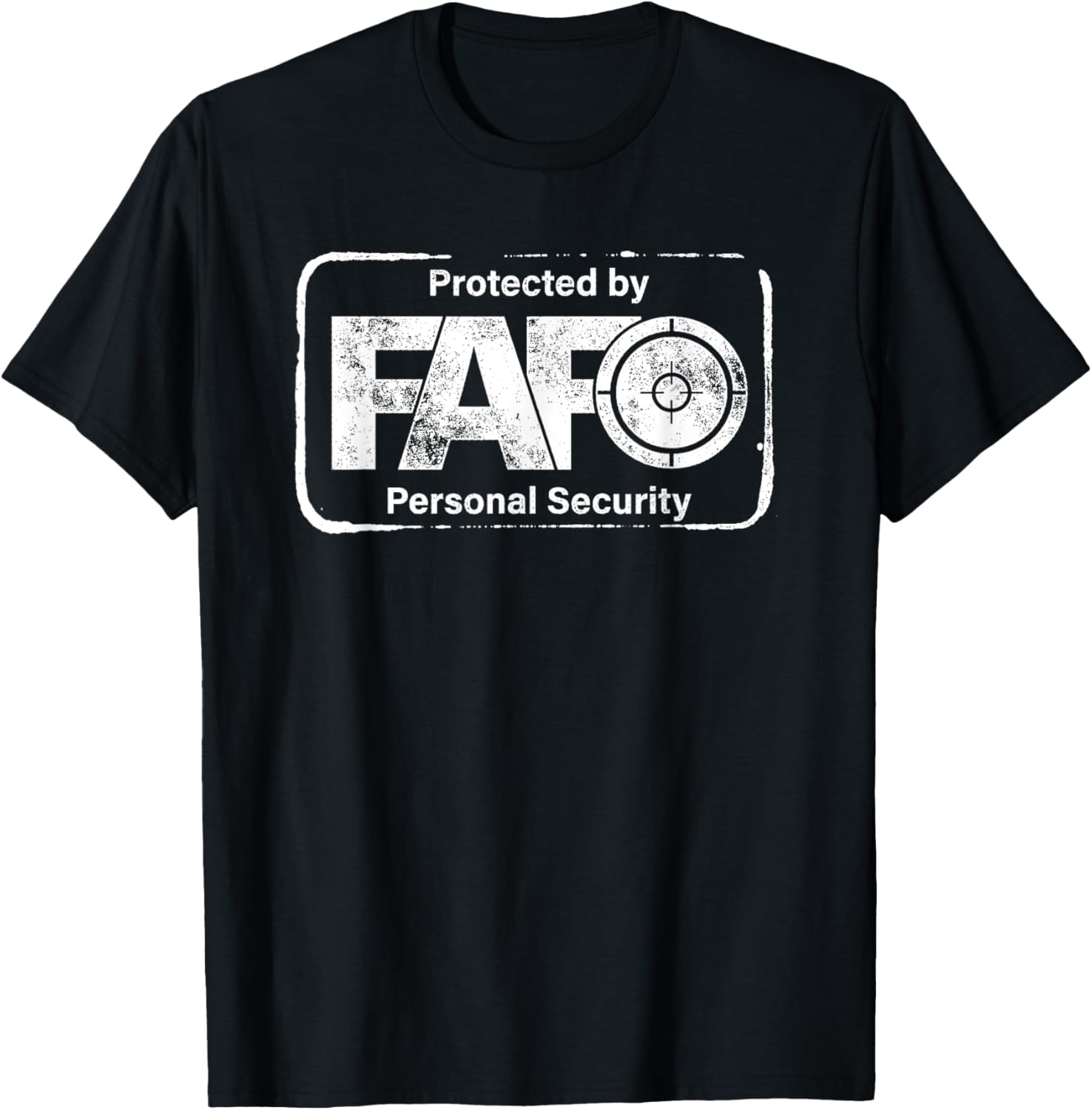 Funny F FAFO Around and Find Out - Gun Advocate Lover T-Shirt - T-Shirt | Black