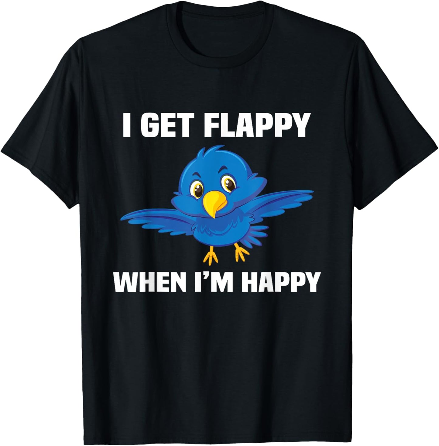 I Get Flappy When I’m Happy Autism Awareness Day Boys T-Shirt - T-Shirt | Black