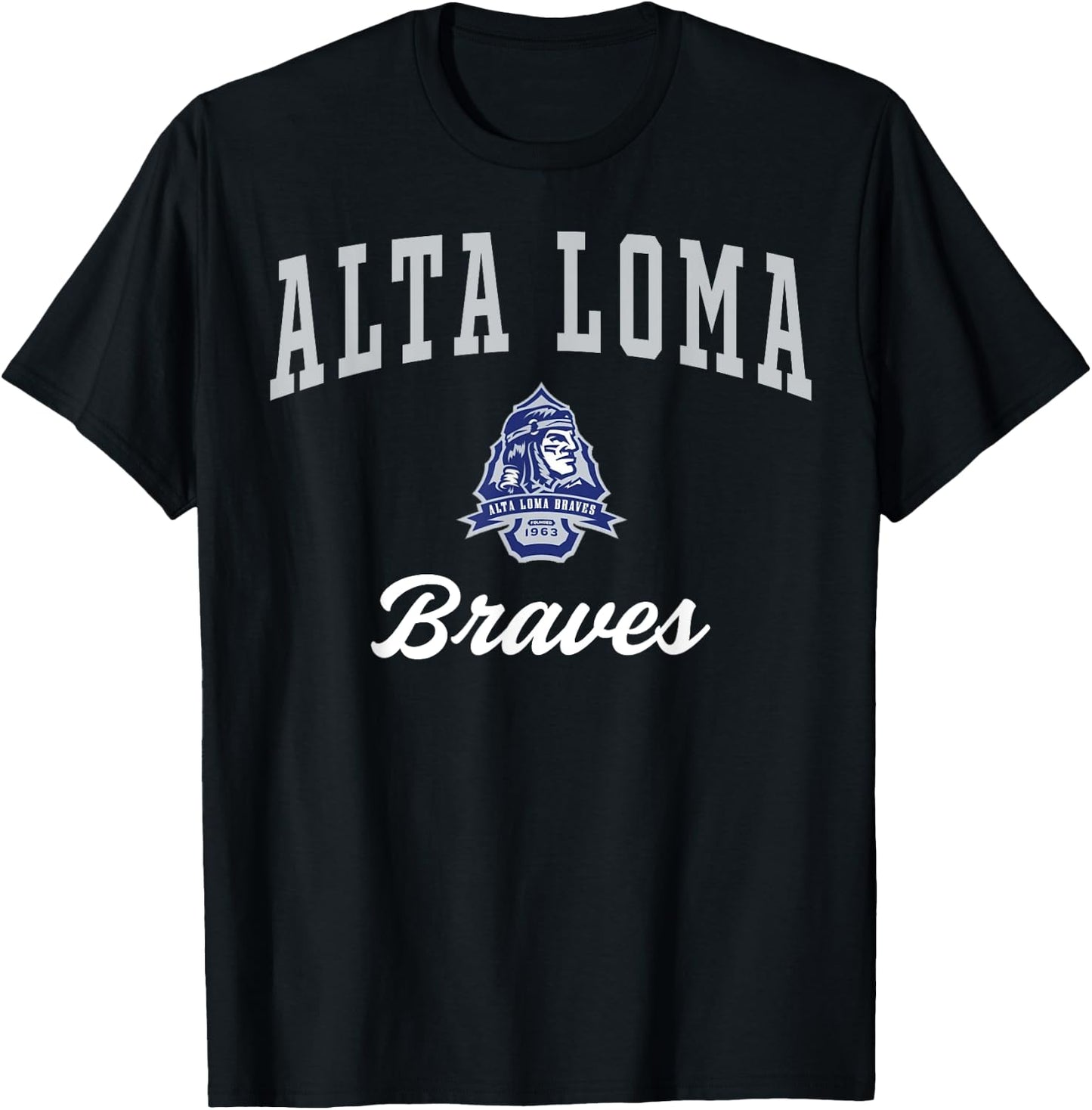 Alta Loma High School Braves C3 T-Shirt - T-Shirt | Black