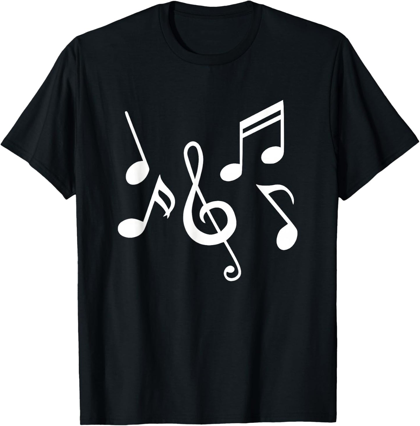 Music Notes T-Shirt - T-Shirt | Black