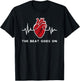 The Beat goes on Heartbeat Rehab After Surgery Heart OP T-Shirt - T-Shirt | Black