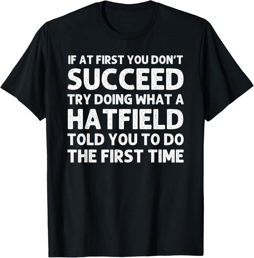 HATFIELD Funny Surname Family Tree Birthday Reunion Idea