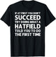 HATFIELD Funny Surname Family Tree Birthday Reunion Idea T-Shirt - T-Shirt | Black