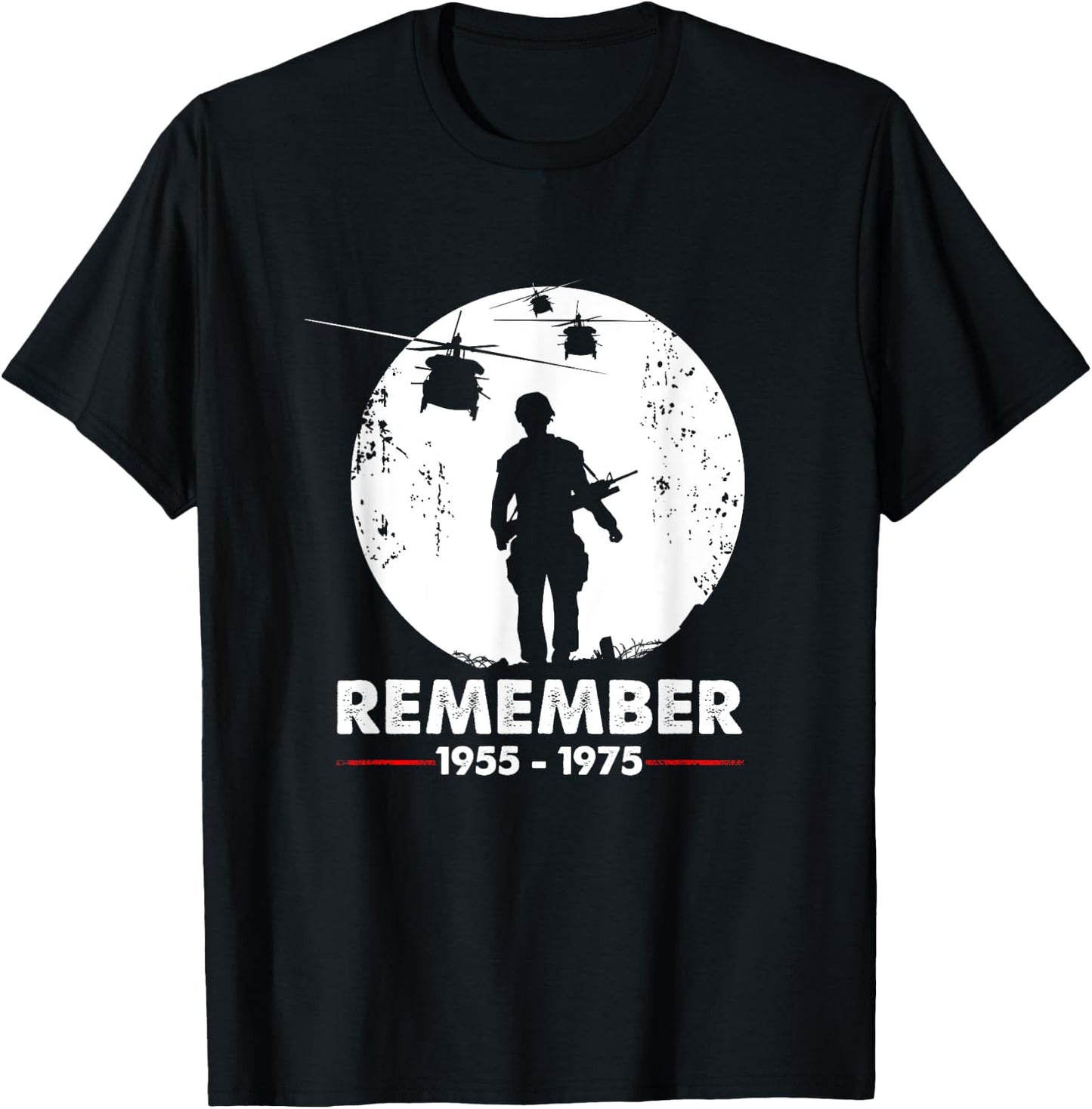 Vietnam War Remember - Military Veteran T-Shirt - T-Shirt | Black