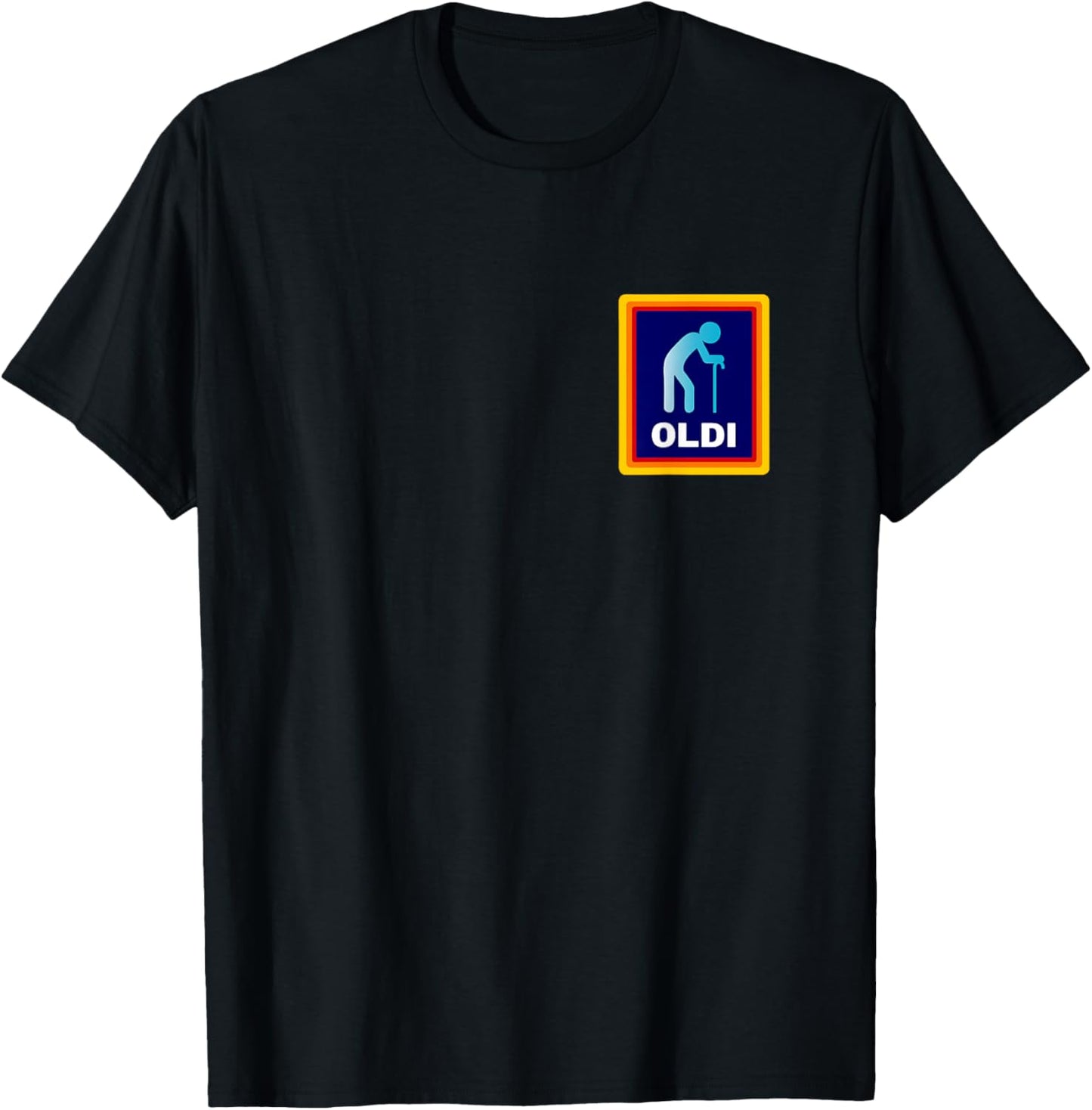 Oldi - Lustige Parodie für Opa Geburtstag oder Oma Geburtstag T-Shirt - T-Shirt | Black