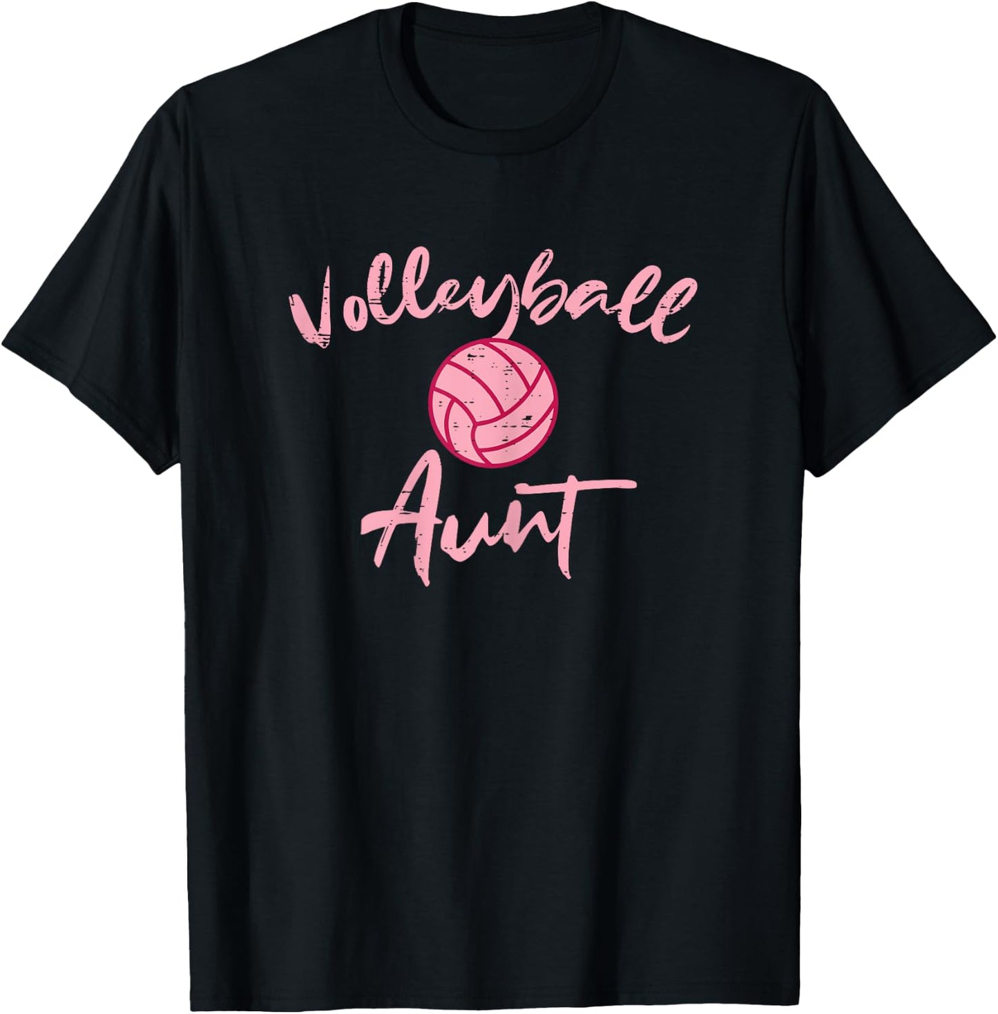 Volleyball Aunt Cute Mothers Day Sports Aunty Auntie Women T-Shirt - T-Shirt | Black