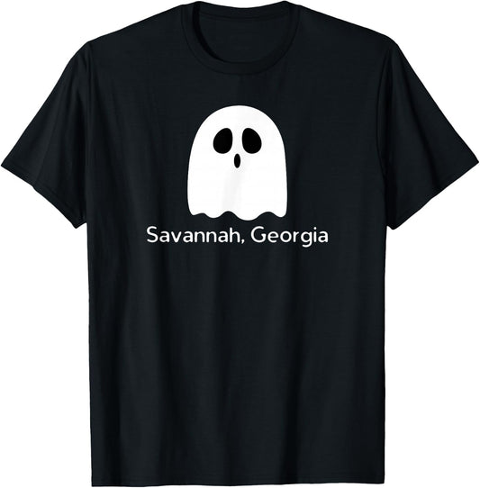Savannah, Georgia Ghost Hunting Souvenir T-Shirt - T-Shirt | Black