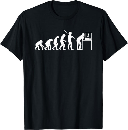 Funny 3D Printing Evolution 3D Printer Joke Gift T-Shirt - T-Shirt | Black