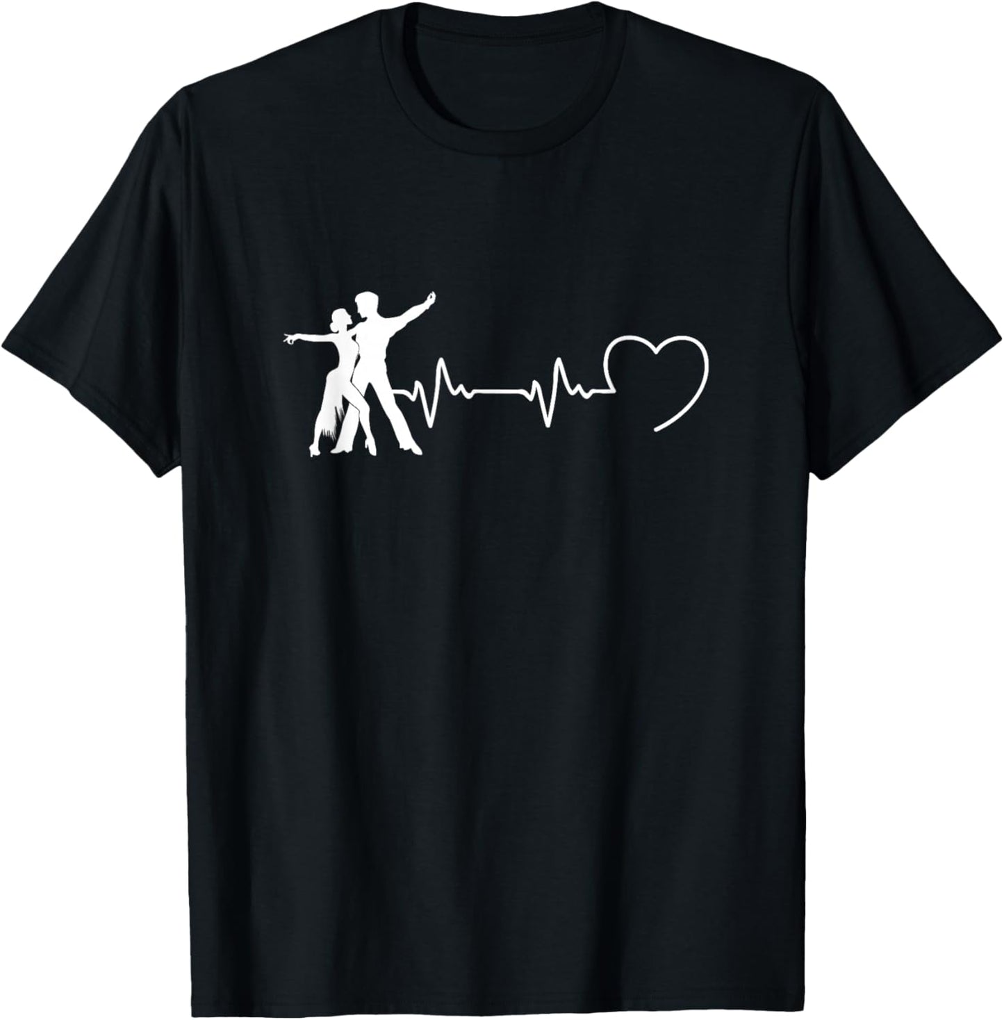 Salsa Mann Herzschlag Humor Tanz Salsa lustig T-Shirt - T-Shirt | Black