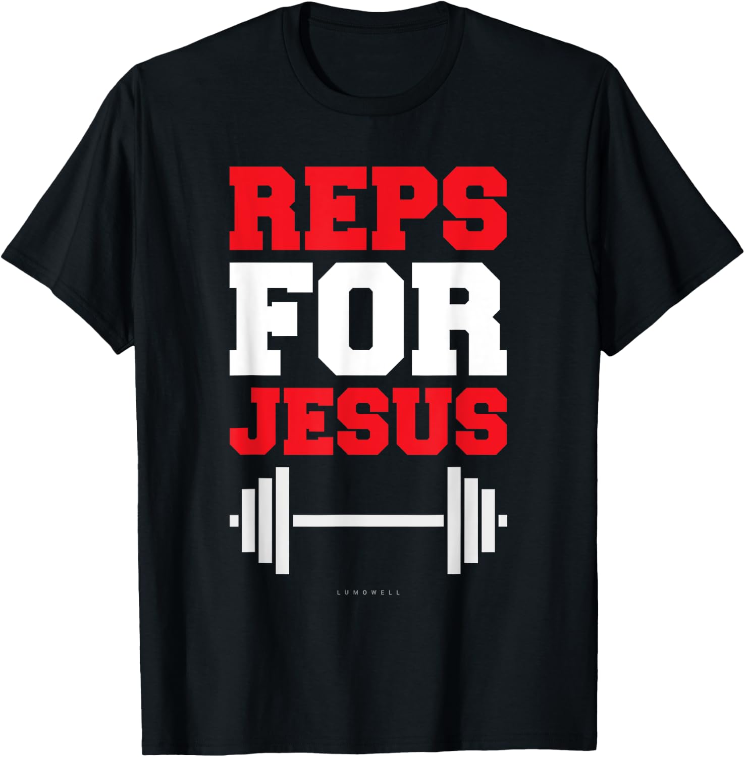 Reps For Jesus . Funny Gym Jesus With Sayings T-Shirt - T-Shirt | Black