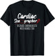 Medical Sonographer Shirts Cardiac Sonographer - Sonography Technician Ultrasound RDCS T-Shirt - T-Shirt | Black