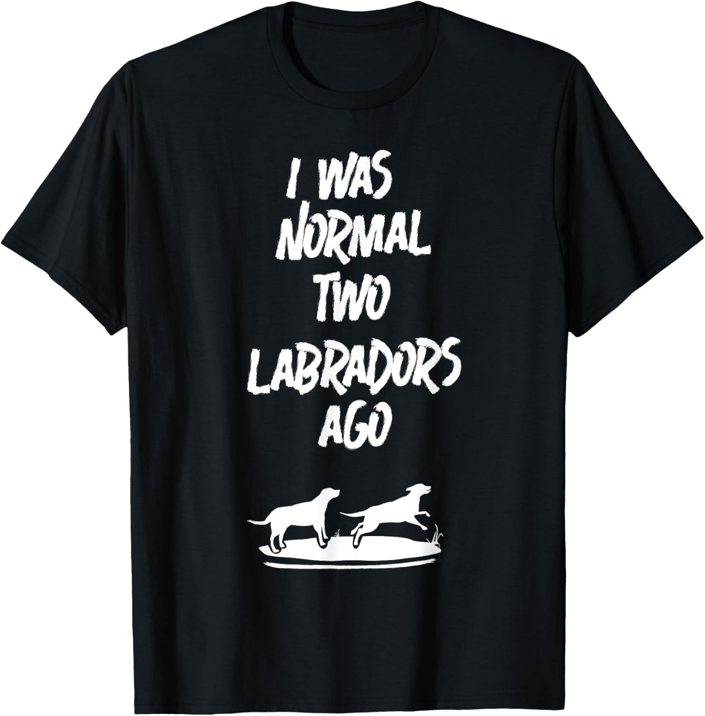 2 Two Labrador Retriever Ago Black Yellow Chocolate Lab T-Shirt - T-Shirt | Black