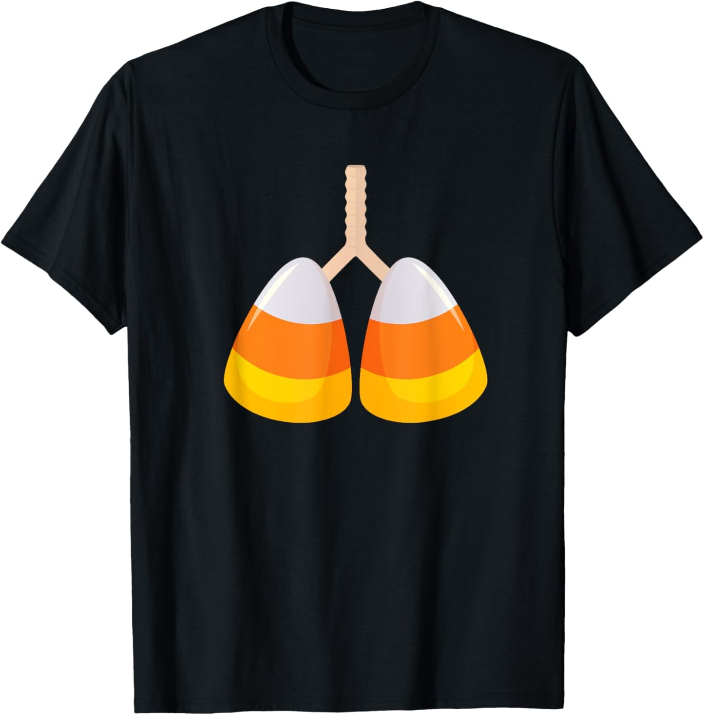 Halloween NICU Respiratory Therapist RT Lung Squad Candycorn T-Shirt - T-Shirt | Black
